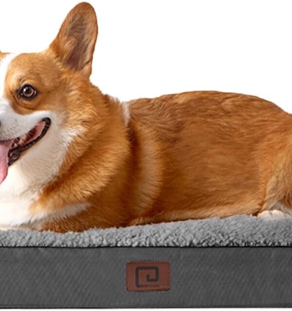Orthopädisches Hundebett mittelgroß waschbar flauschig