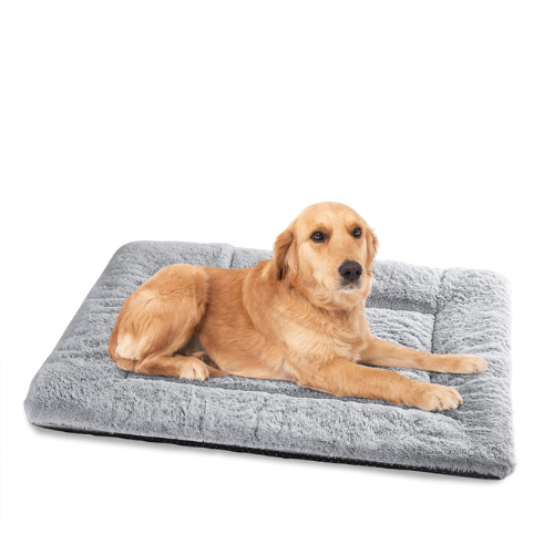 Hundebett 90x60 cm weich waschbar rutschfest Grau