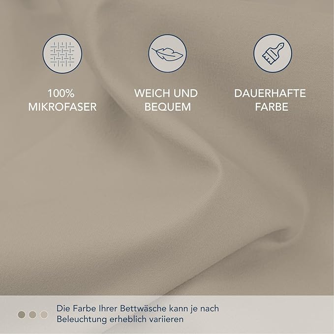 Spannbettlaken 200x200 cm Mikrofaser 35 cm tief – Bild 4