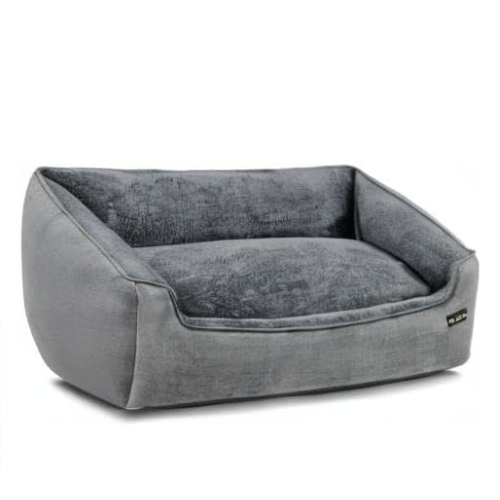 Hundebett XL 110x75x27 cm Hellgrau waschbar