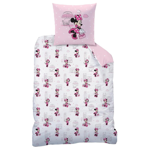 2-teiliges Kinder-Bettwäsche-Set Mädchen Maus-Motiv