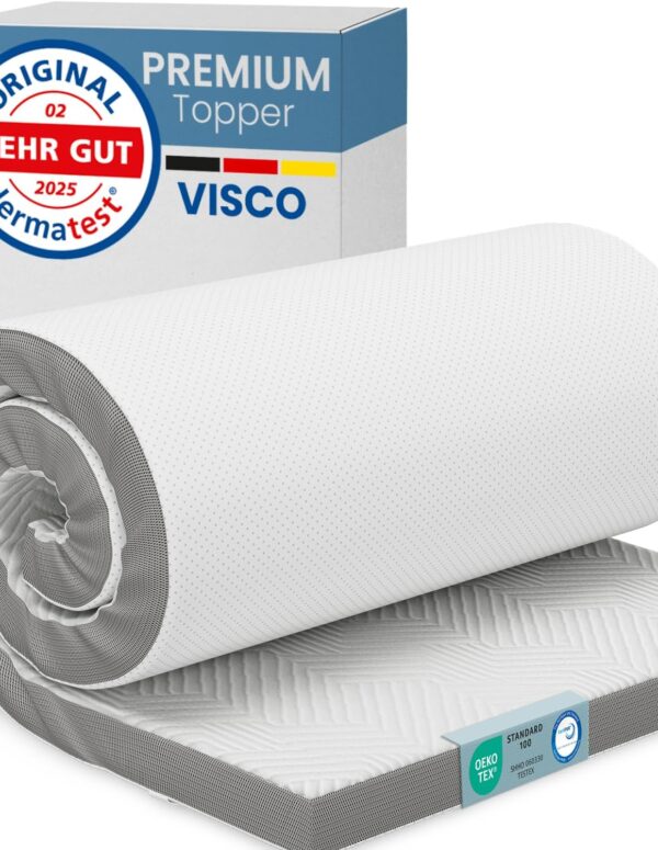Visco Topper 180x200 cm 8 cm Hoch Memory Foam