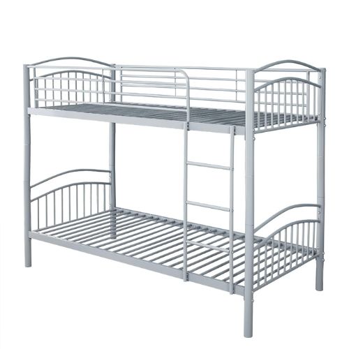 Etagenbett 190 x 90 cm Metall – trennbar in zwei Einzelbetten