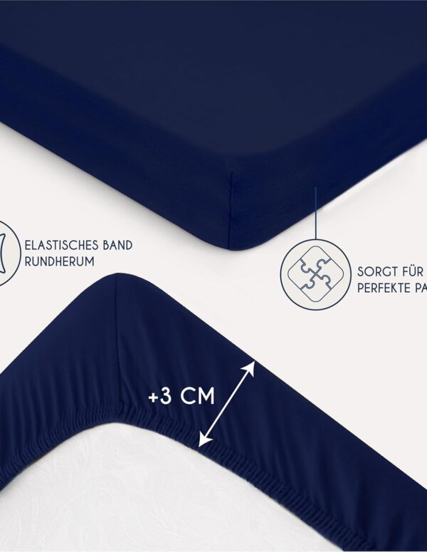 "Elastic Cotton Fitted Sheet 160x200x30 cm"