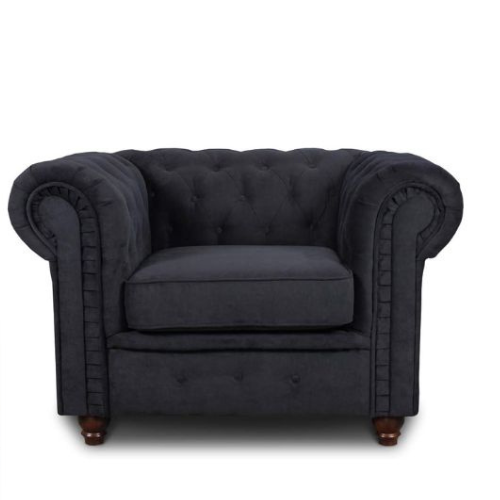 Eleganter Loungesessel mit Holzfüßen, glamouröses Design