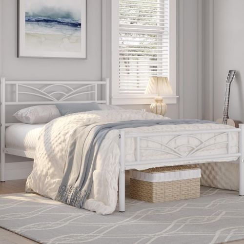 Metallbett 90x200 cm Modernes Gästebett