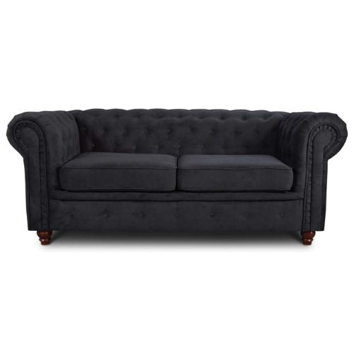 "Chesterfield 2-Sitzer Sofa im Velours-Design"
