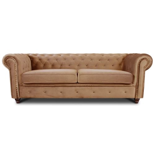 "Chesterfield 3-Sitzer Sofa im Glamour-Design"