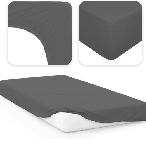 Jersey Spannbettlaken aus Baumwolle 60x120-70x140