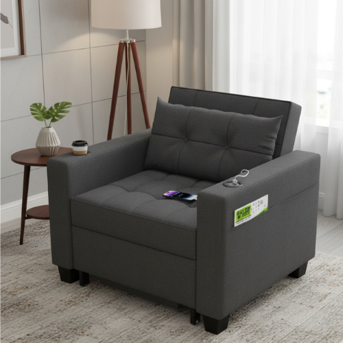 3-in-1 Schlafsessel Ausziehbar & Verstellbar