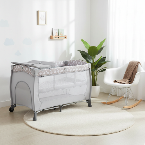 Kinder-Reisebett klappbar mit Wickelauflage & Tasche