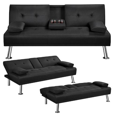 "Klappbares Schlafsofa 167x94 cm – Bettfunktion"