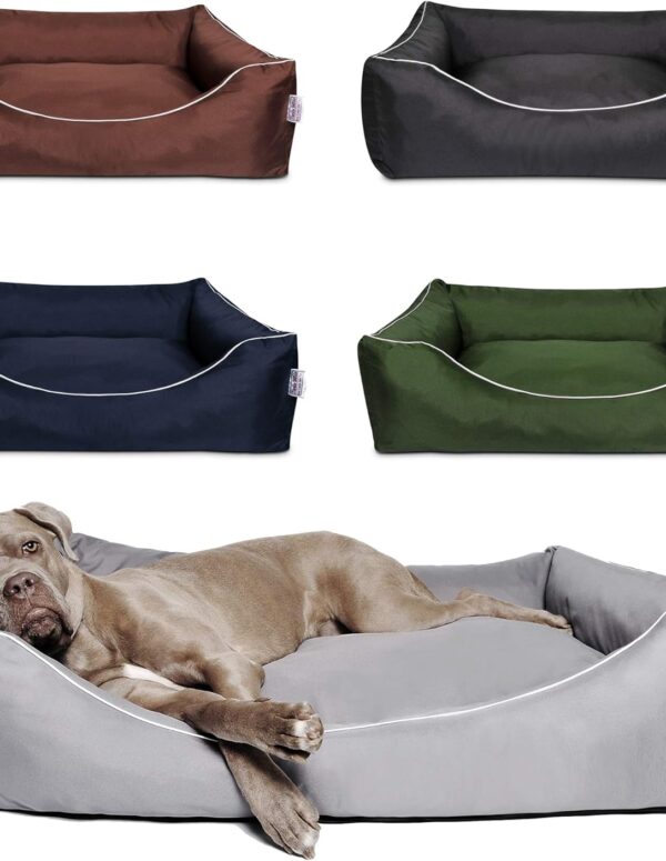 XXL Hundebett 100x80x25 cm Blau waschbar robust
