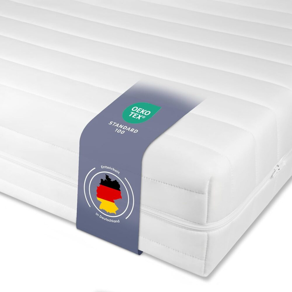 7-Zone Ergonomic Mattress | H2 & H3 Firmness | Cold Foam | Öko-Tex Certified (90 x 200 cm, 11 cm Height)