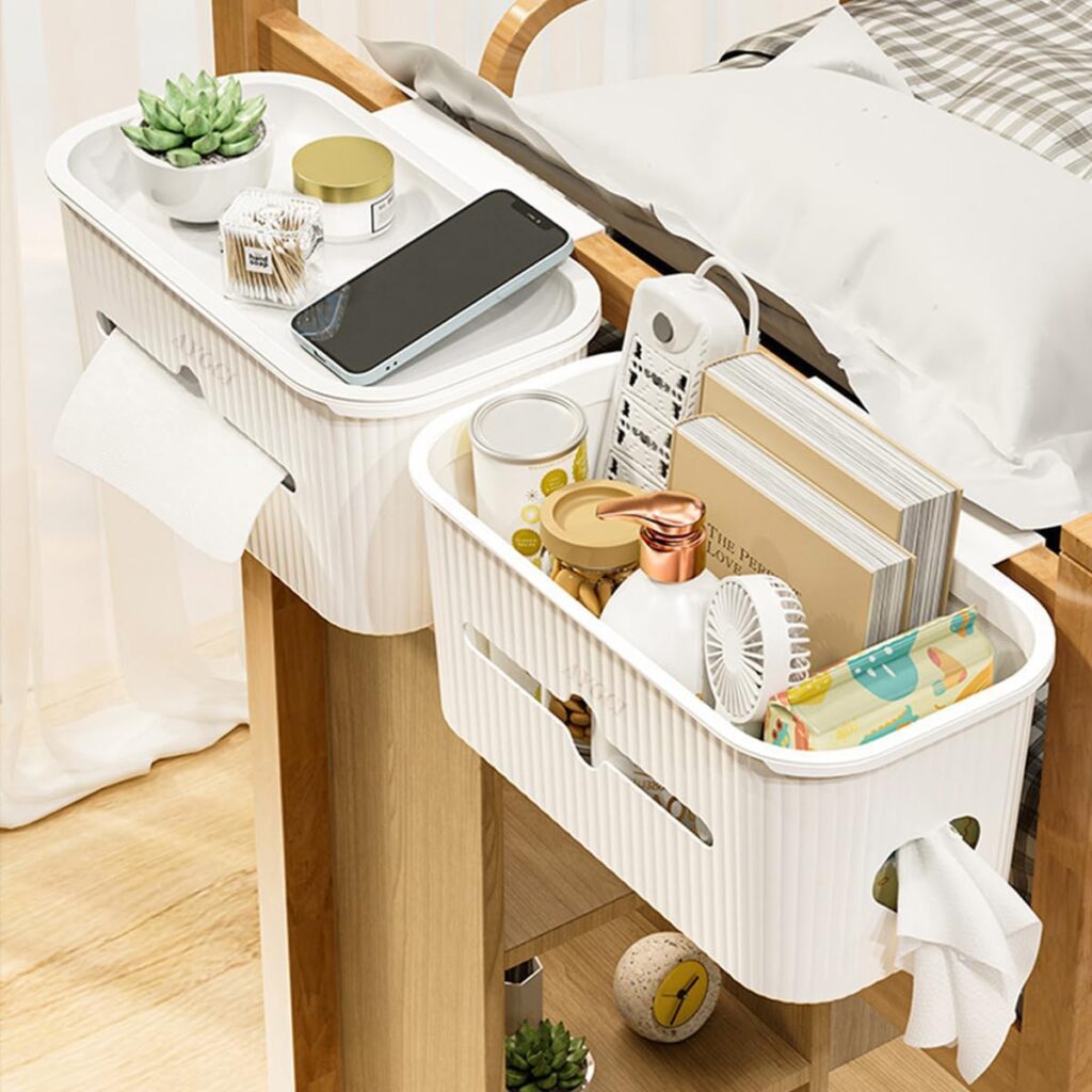 Hängebett Organizer: Einhängekorb/Tasche für Etagenbett, Nachttisch Caddy zur Aufbewahrung im Schlafzimmer, Büro, Schule, Wohnheim – praktische Bettablage.