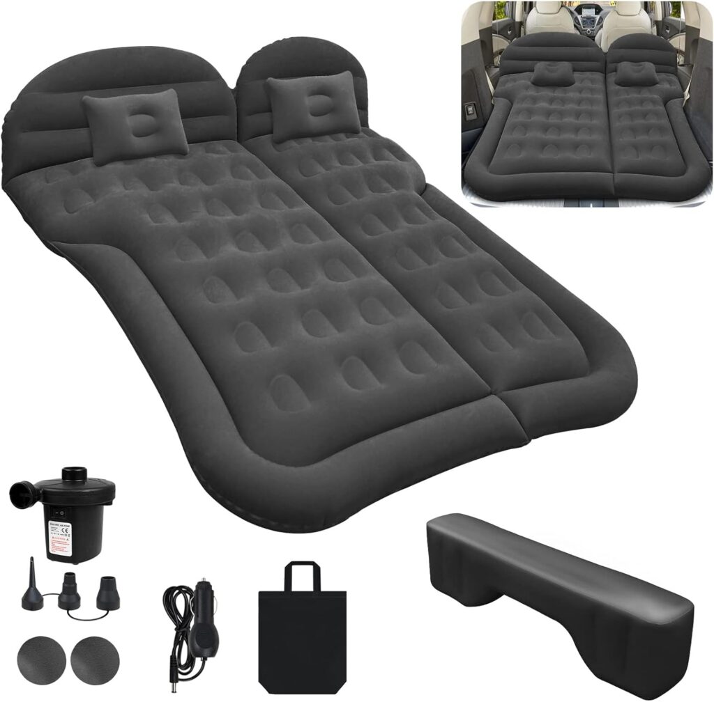 SUV Auto-Luftmatratze: Aufblasbares Reisebett mit Pumpe & 2 Kissen – Ideal für Camping, Reisen & Outdoor-Aktivitäten