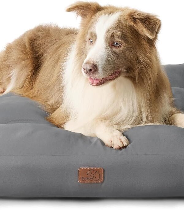 Hundekissen XXL 111x89 cm wasserdicht gepolstert Grau