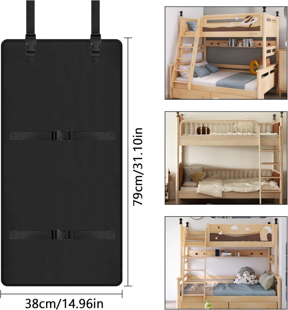 Sicherheitsabdeckung für Etagenbett-Leiter: Verhindert gefährliches Klettern von Kindern – Verstellbar mit sicheren Schnallen für Hochbetten.