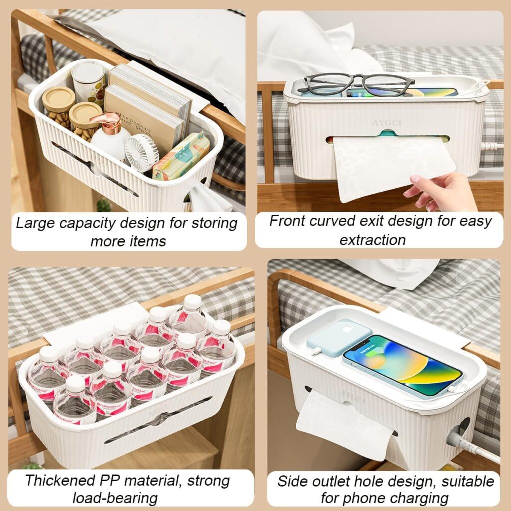 Hängebett Organizer: Einhängekorb/Tasche für Etagenbett, Nachttisch Caddy zur Aufbewahrung im Schlafzimmer, Büro, Schule, Wohnheim – praktische Bettablage.