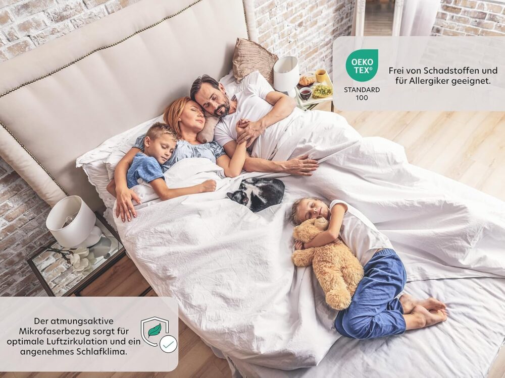 7-Zone Ergonomic Mattress | H2 & H3 Firmness | Cold Foam | Öko-Tex Certified (90 x 200 cm, 11 cm Height) – Bild 4