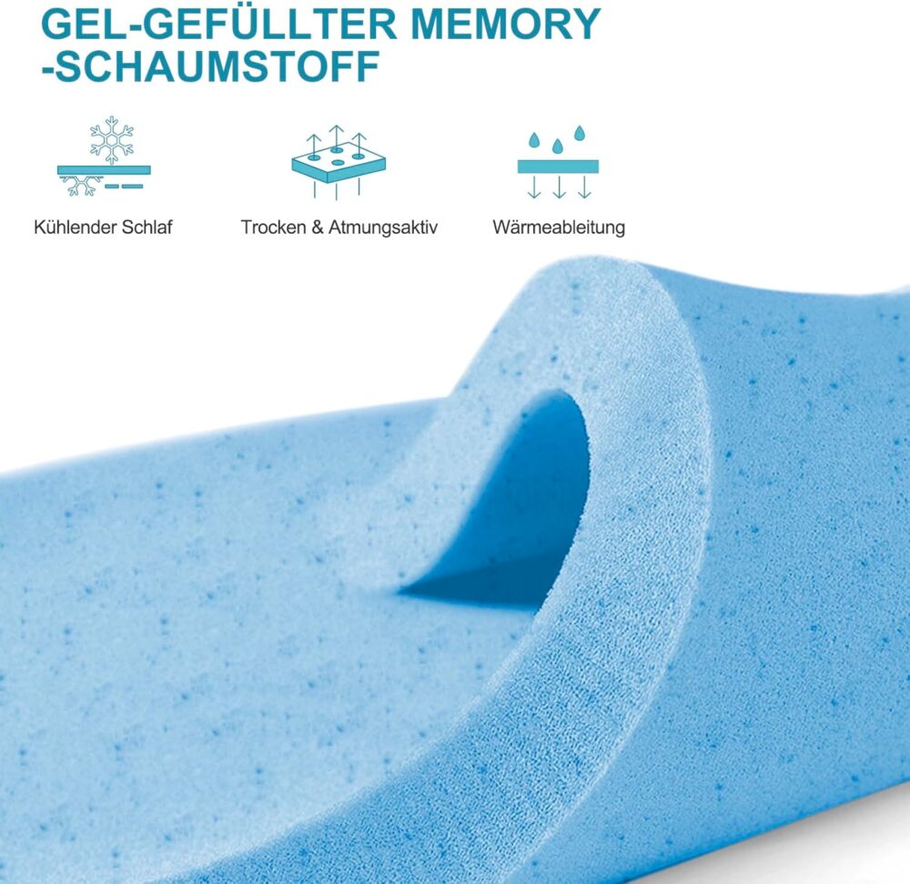 Orthopedic Cold Foam Mattress 140x200 Medium Firm H3 20cm Washable Roll-Up – Bild 5
