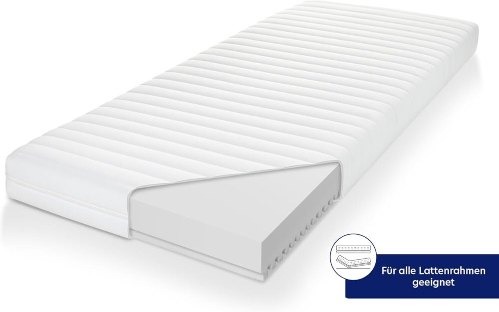 7-Zone Ergonomic Mattress | H2 & H3 Firmness | Cold Foam | Öko-Tex Certified (90 x 200 cm, 11 cm Height) – Bild 6