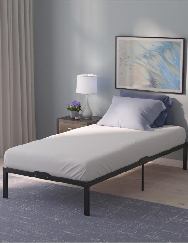 Metallbett 80x200 cm mit Lattenrost und Stauraum