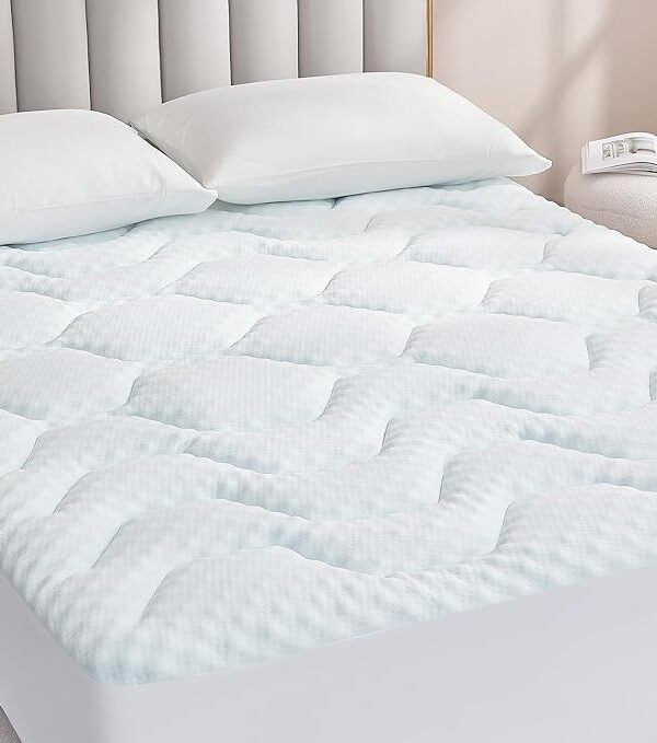 Gel Memory Foam Topper 180x200 cm Weiß