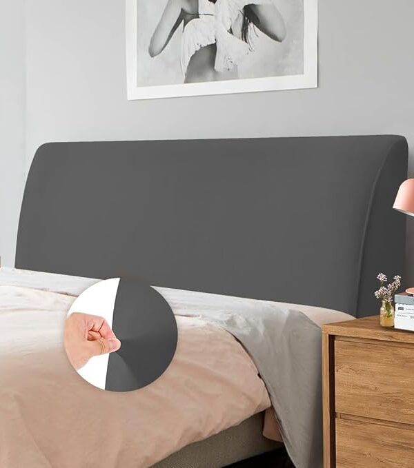 Stretch‑Samt Kopfteilbezug – eleganter & staubdicht