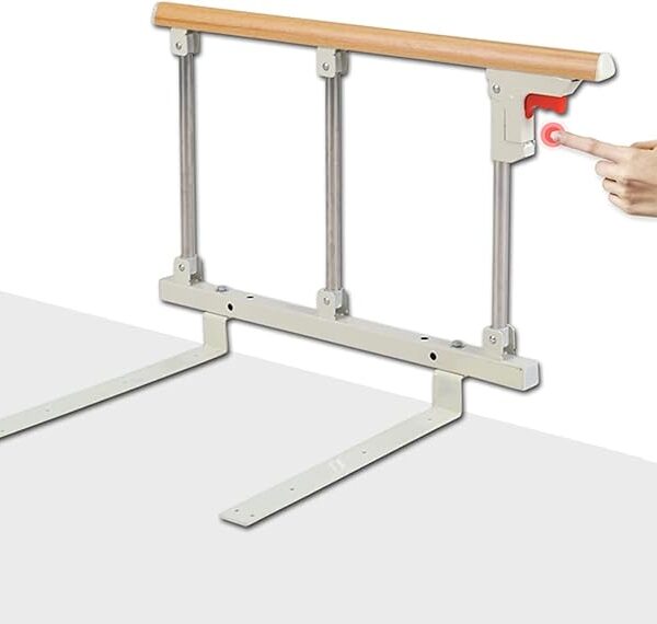 Faltbares Bettgitter für Senioren mit Metallgriff