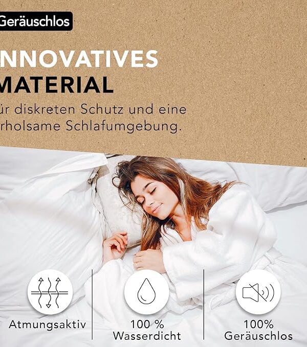 Wasserdichter Matratzenschoner 180x200 cm leise