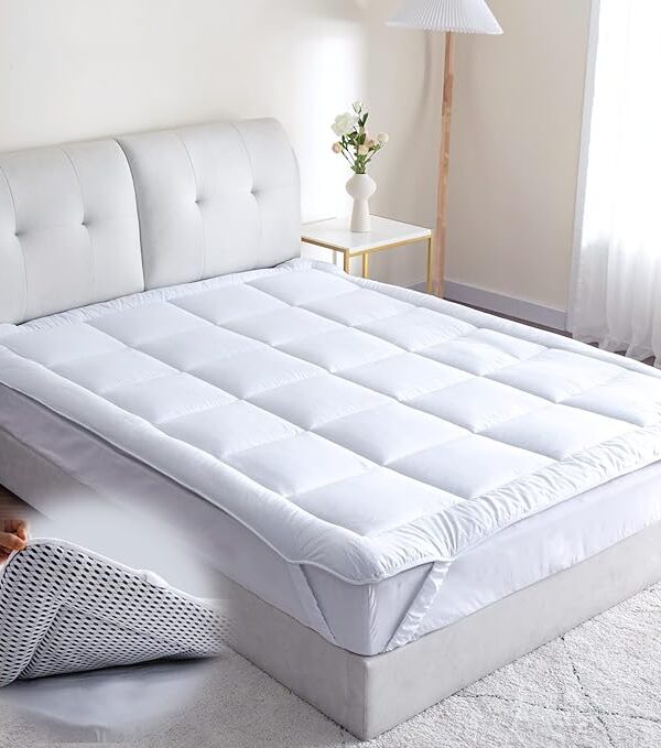 Matratzen-Topper 140x200 cm Baumwolle Waschbar