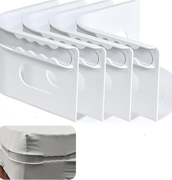 Bettlakenhalter mit Fixierstreifen für straffen Sitz