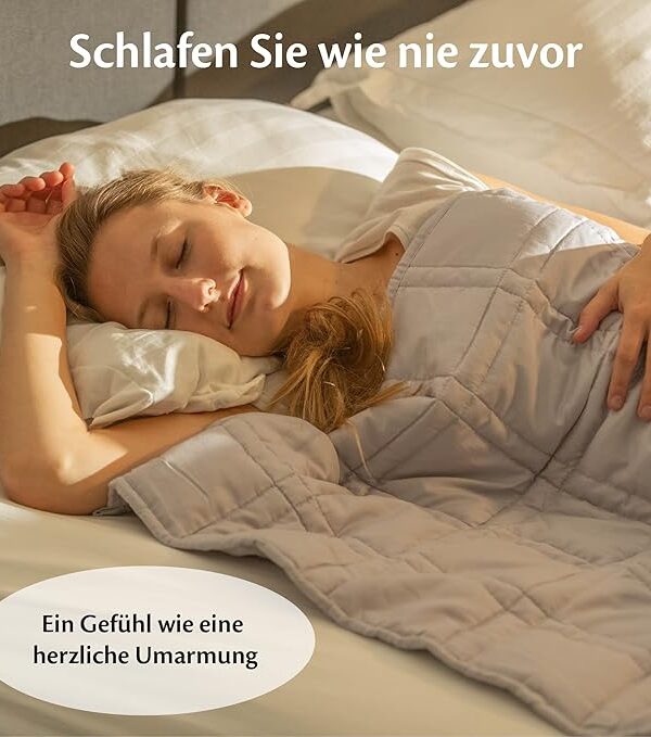Therapiedecke 135x200 cm – 9 kg für besseren Schlaf