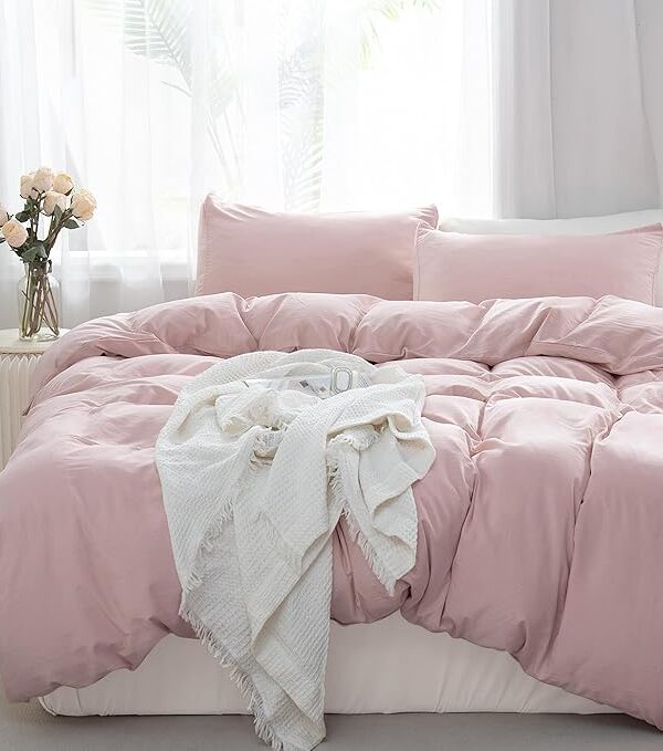 Bettwäsche-Set 135x200 cm – Mikrofaser Rosa, Oeko-TEX