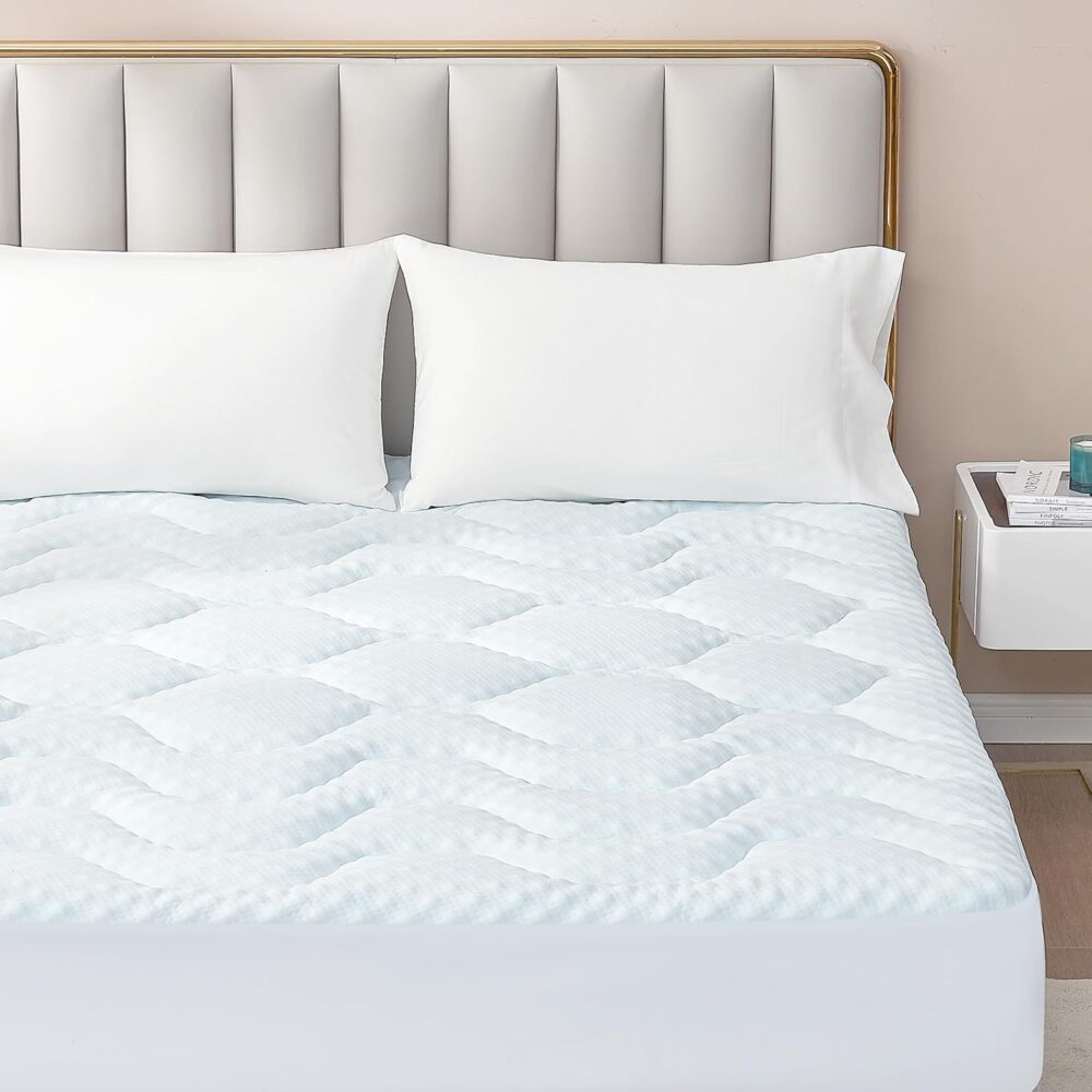 Gel Memory Foam Topper 180x200 cm Weiß – Bild 6