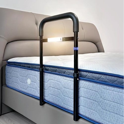 Höhenverstellbare Aufstehhilfe fürs Bett mit Licht