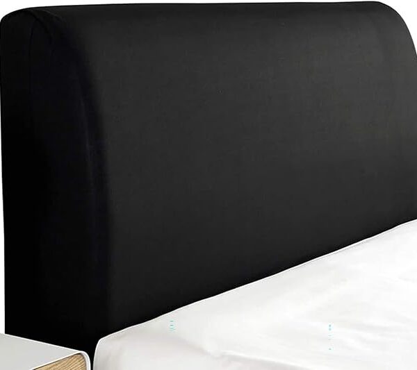 Staubdichter Stretch-Bezug Bettkopfteil 170-190 cm Schwarz