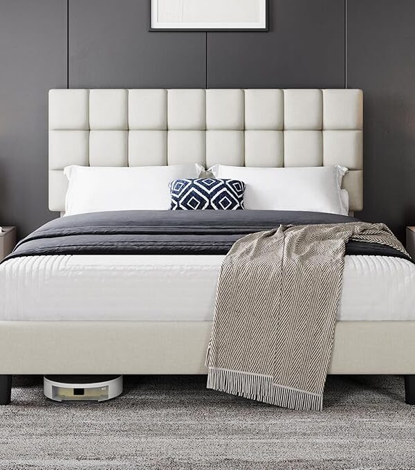 Polster-Doppelbett 160x200 cm, verstellbar, stabil