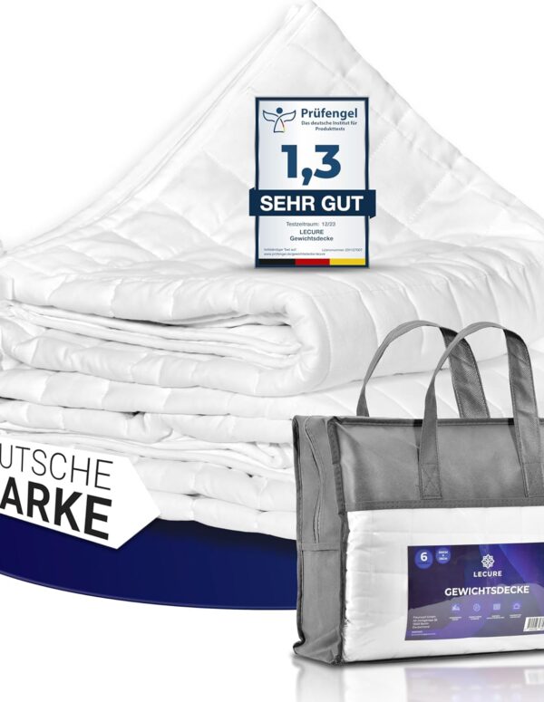 Gewichtsdecke 135x200 cm 6 kg aus Baumwolle