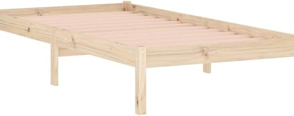 Massivholzbett 100x190 cm mit Lattenrost, stabil