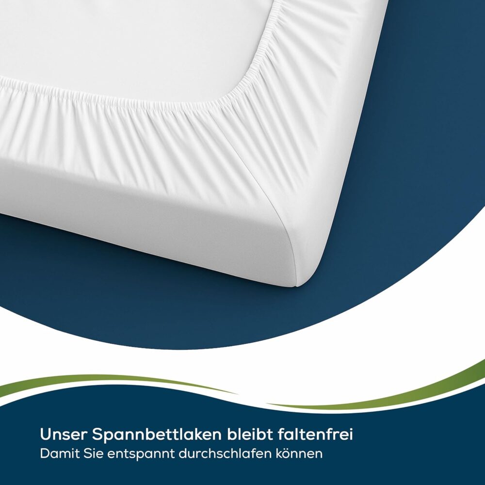 Wasserdichtes Spannbettlaken 100x200 cm, atmungsaktiv – Bild 6