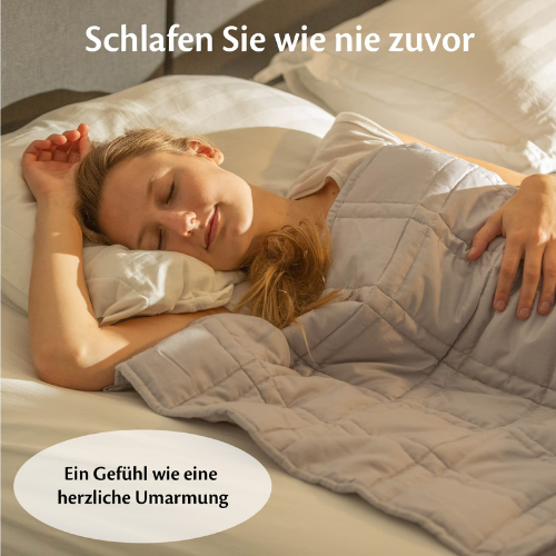 Gewichtsdecke 7 kg 135x200 cm aus Baumwolle, beruhigend