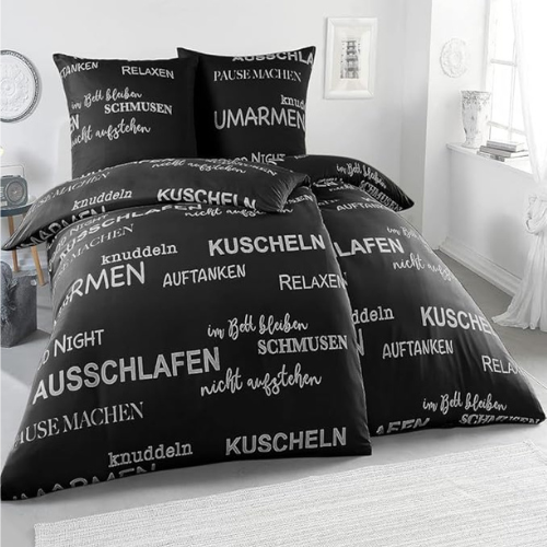 4-teiliges Bettwäsche-Set 135x200 cm allergikerfreundlich