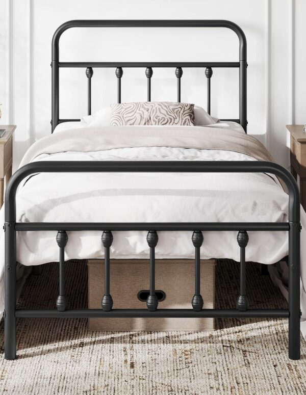 Modernes Metallbett 90x200 cm mit Lattenrost