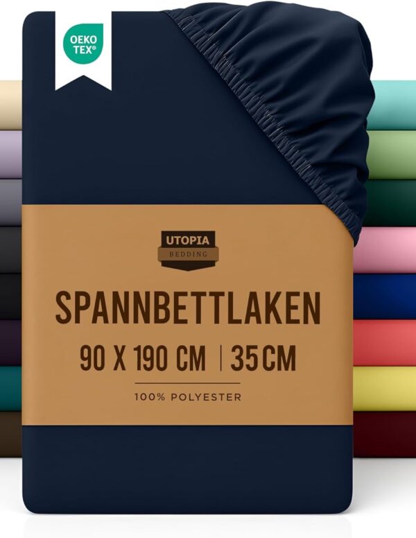 Tiefes Spannbettlaken aus gebürsteter Mikrofaser