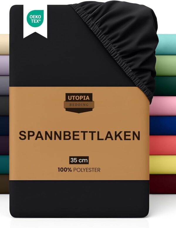 Tiefes Spannbettlaken aus gebürsteter Mikrofaser Fitted Sheets