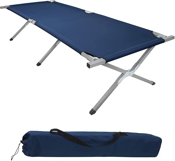 Klappbares Feldbett 190x64 cm Tragbar und Stabil