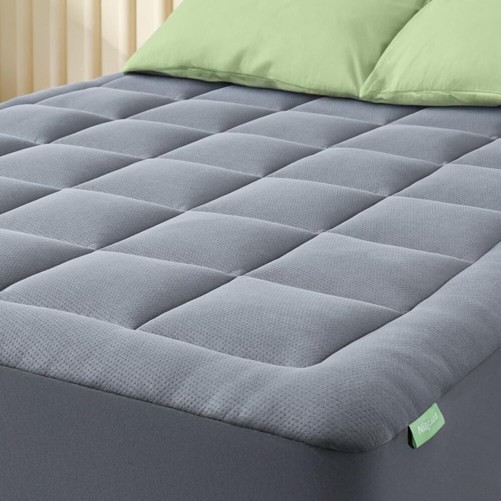 Bambus Matratzenauflage 180x200 cm Kühlend Atmungsaktiv
