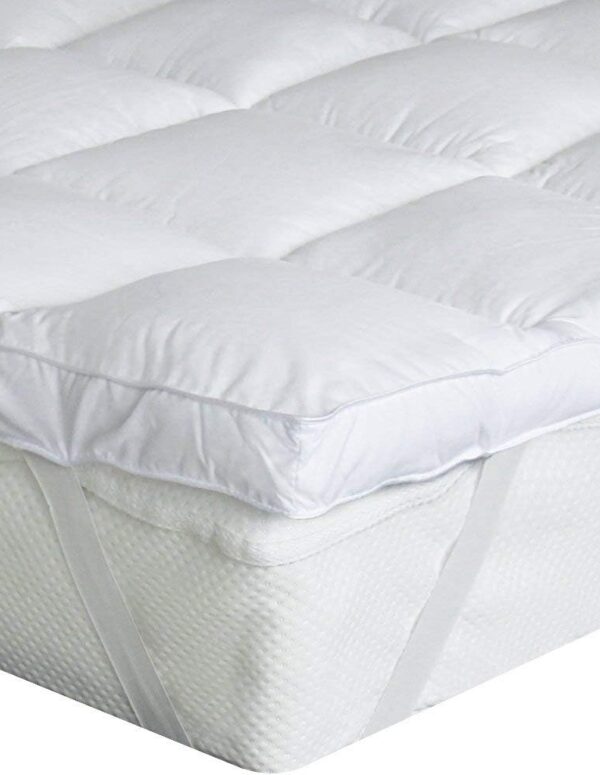 Ultra-Soft Mattress Topper, Microfibre Polyester Mattress Topper, Filled Mattress, Breathable